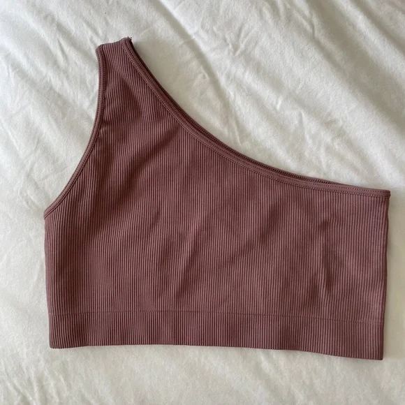 Set Active Ribbed One Shoulder Bra - Picture 3 of 3